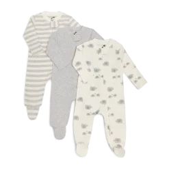 Organic Cotton 2-Way Zip Footie (3 Pack)