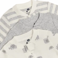 Organic Cotton 2-Way Zip Footie (3 Pack)