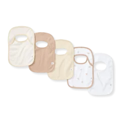 Organic Lap Shoulder Bibs (5 Pack)