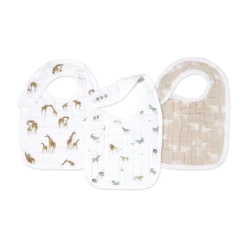 Organic Muslin Snap Bibs (3 Pack)