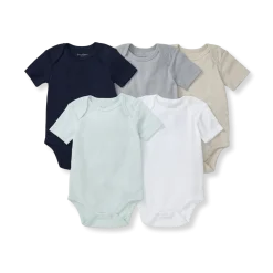 Organic Short Sleeve Bodysuit (5 Pack)