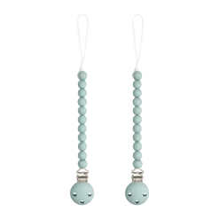Pacifier Clips 100% Food Grade Silicone (2 Pack)