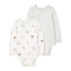 2-Pack Long-Sleeve PurelySoft Bodysuits