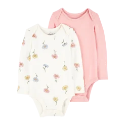 2-Pack Long-Sleeve PurelySoft Bodysuits