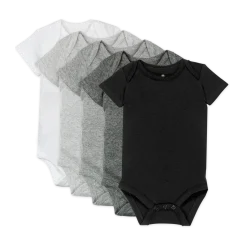 5-Pack Organic Cotton Short Sleeve Bodysuits