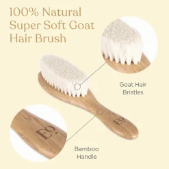 3-Piece Bamboo Brush & Comb Set