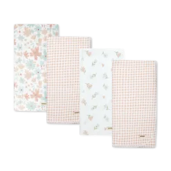 4-Piece Flannel Receiving Blanket