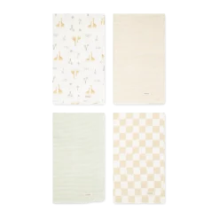 4-Piece Flannel Receiving Blanket