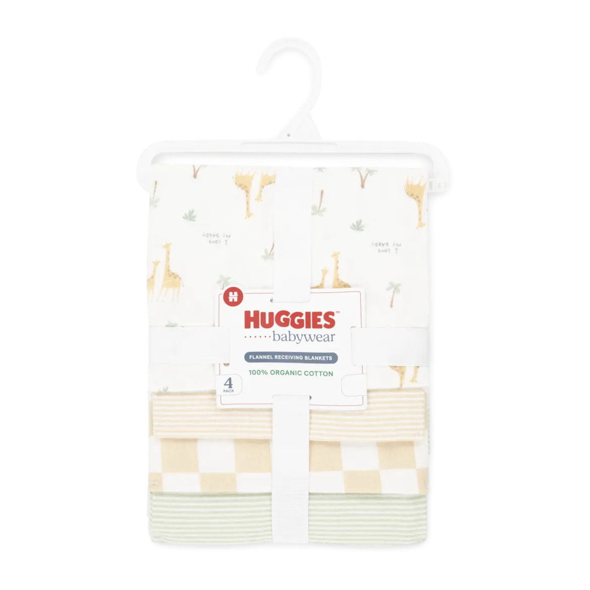 4-Piece Flannel Receiving Blanket