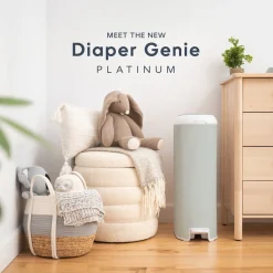 Platinum Stainless Steel Diaper Pail with Easy Roll Refill Bags
