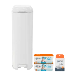 Platinum Stainless Steel Diaper Pail Gift Set