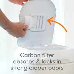 Platinum Stainless Steel Diaper Pail Gift Set
