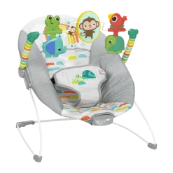 Playful Paradise Vibrating Baby Bouncer with Toys
