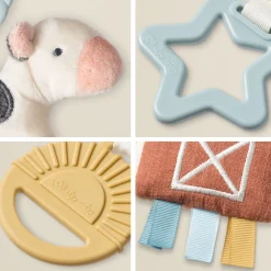 Plush Lovey & Teething Activity Toy Gift Set
