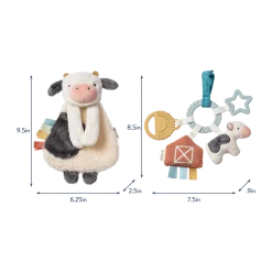 Plush Lovey & Teething Activity Toy Gift Set
