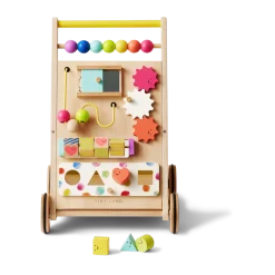 Premium Natural Wooden Activity Walker