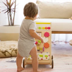 Premium Natural Wooden Activity Walker