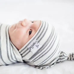 Printed Top Knot Hat