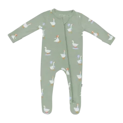 Printed Zipper Footie