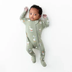 Printed Zipper Footie