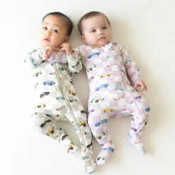 Printed Zipper Footie