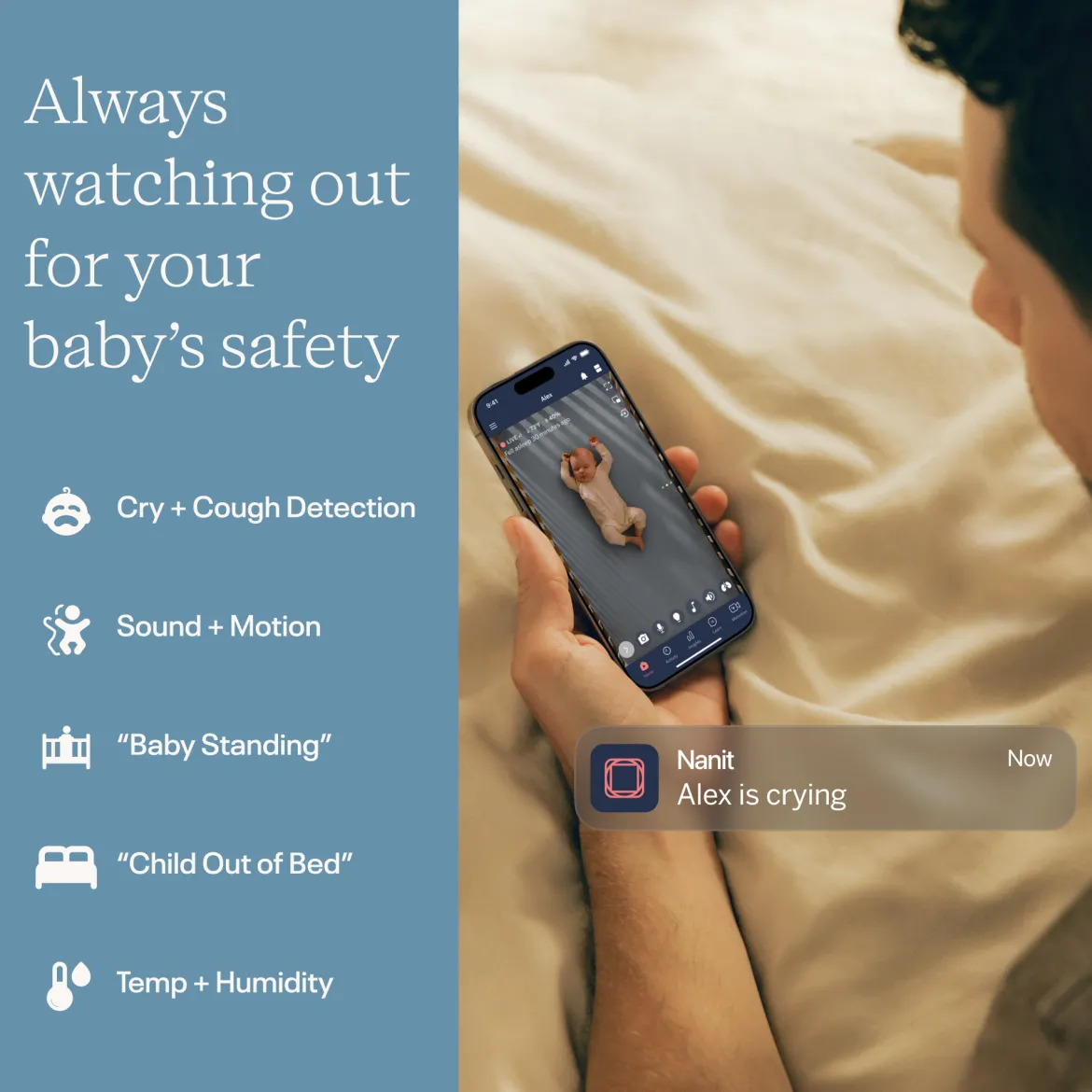 Pro Smart Baby Monitor and Wall Mount