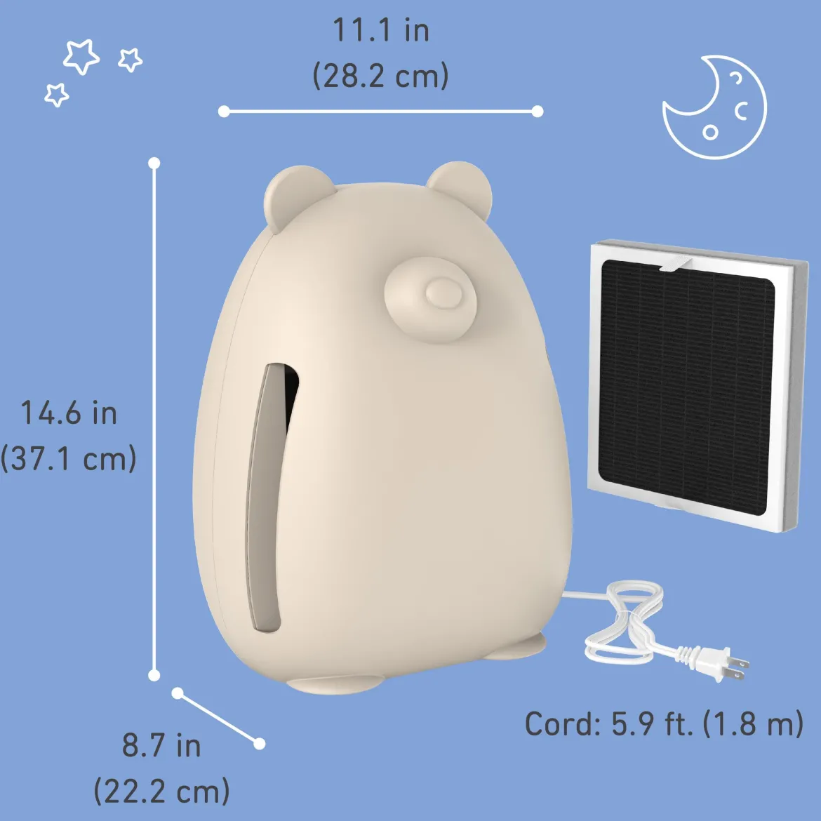 PureBaby Kids Bear Air True HEPA Air Purifier