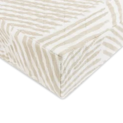 Quilted Changing Pad Cover in GOTS Certified Organic Muslin Cotton
