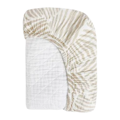 Quilted Changing Pad Cover in GOTS Certified Organic Muslin Cotton