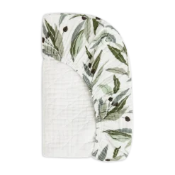 Quilted Changing Pad Cover in GOTS Certified Organic Muslin Cotton