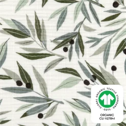 Quilted Changing Pad Cover in GOTS Certified Organic Muslin Cotton
