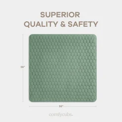 Quilted Kids Play Mat with Non-Slip Bottom