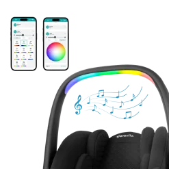 Revolve180 LiteMax NXT Rotational Infant Car Seat with SensorySoothe