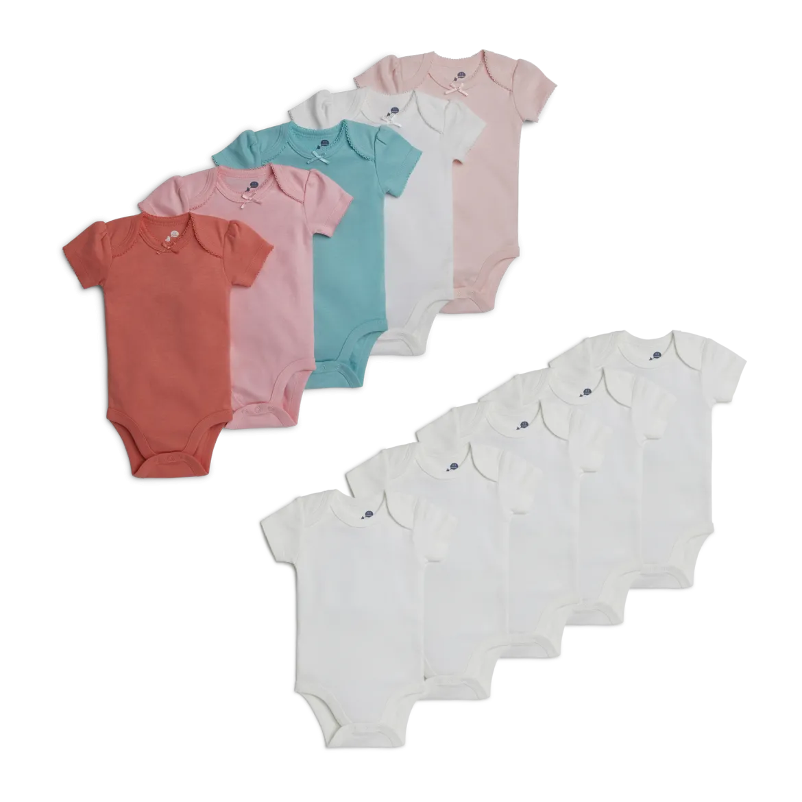 Short Sleeve Bodysuit Bundle (10 Pack)