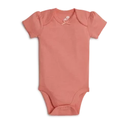 Short Sleeve Solid Organic Cotton Bodysuits (5 Pack)