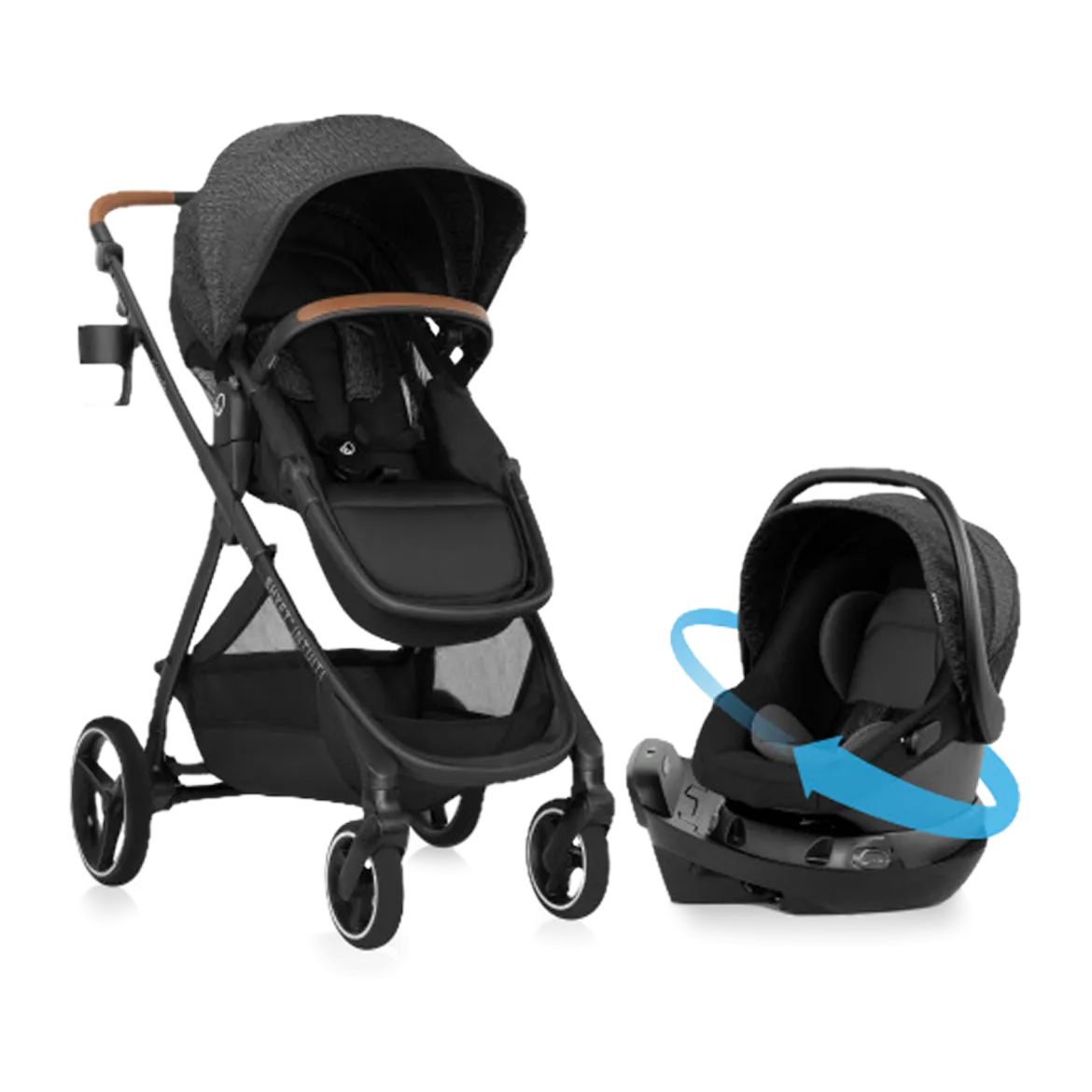 Shyft Intuiti Travel System with Revolve180 LiteMax NXT Rotational Infant Car Seat