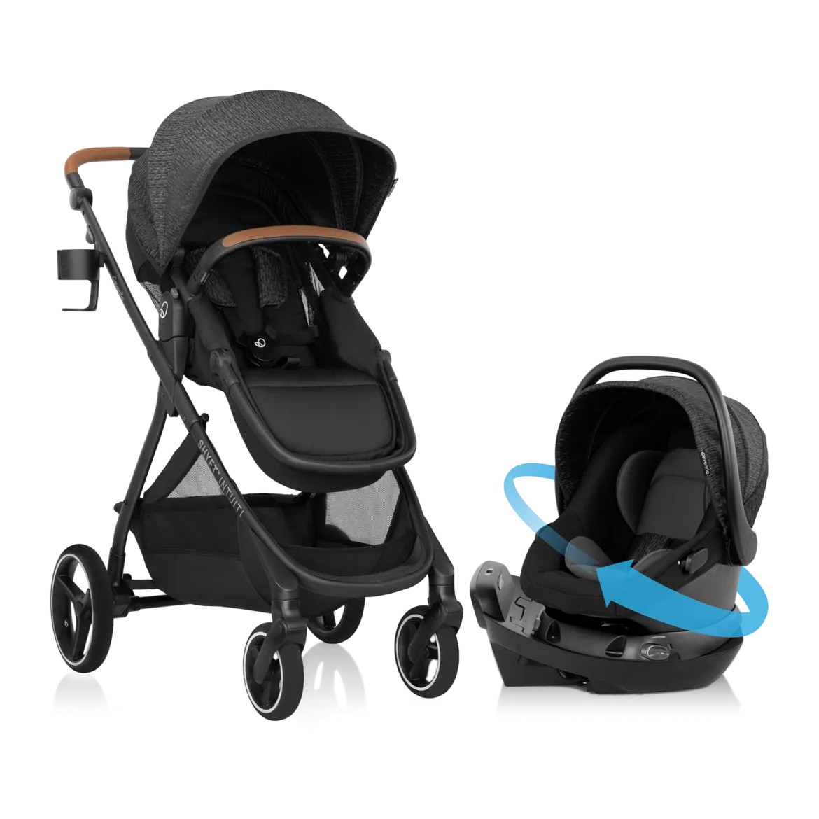 Shyft Intuiti Travel System with Revolve180 LiteMax NXT Rotational Infant Car Seat