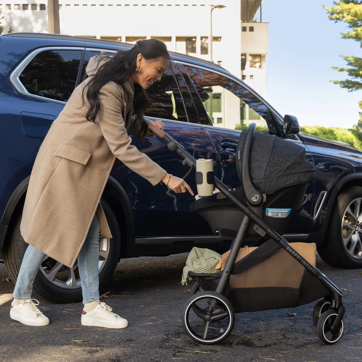 Shyft Intuiti Travel System with Revolve180 LiteMax NXT Rotational Infant Car Seat