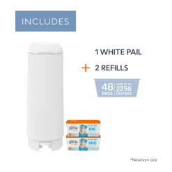 Signature Diaper Pail Gift Set with 48 Refill Bags