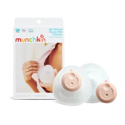 Silicone Breast Milk Collector Cups with Storage Plug (2 Pack)