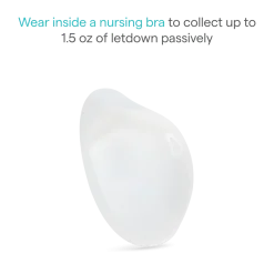 Silicone Breast Milk Collector Cups with Storage Plug (2 Pack)