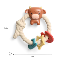 Silicone Teether with Rattle