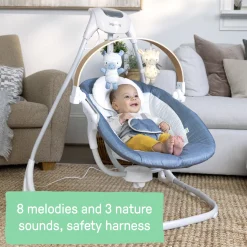 SimpleComfort Compact Soothing Baby Swing