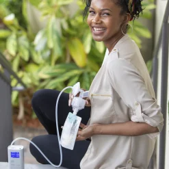 Simple Store Breast Milk Collection Storage Bags with Bottle Connector - 10ct