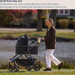 Single-to-Double Stroller 3.0 and Bassinet Bundle