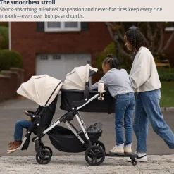 Single-to-Double Stroller 3.0 and Bassinet Bundle
