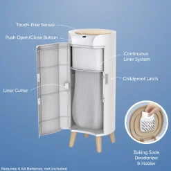 SmartWave Plus Touch-Free Diaper Pail