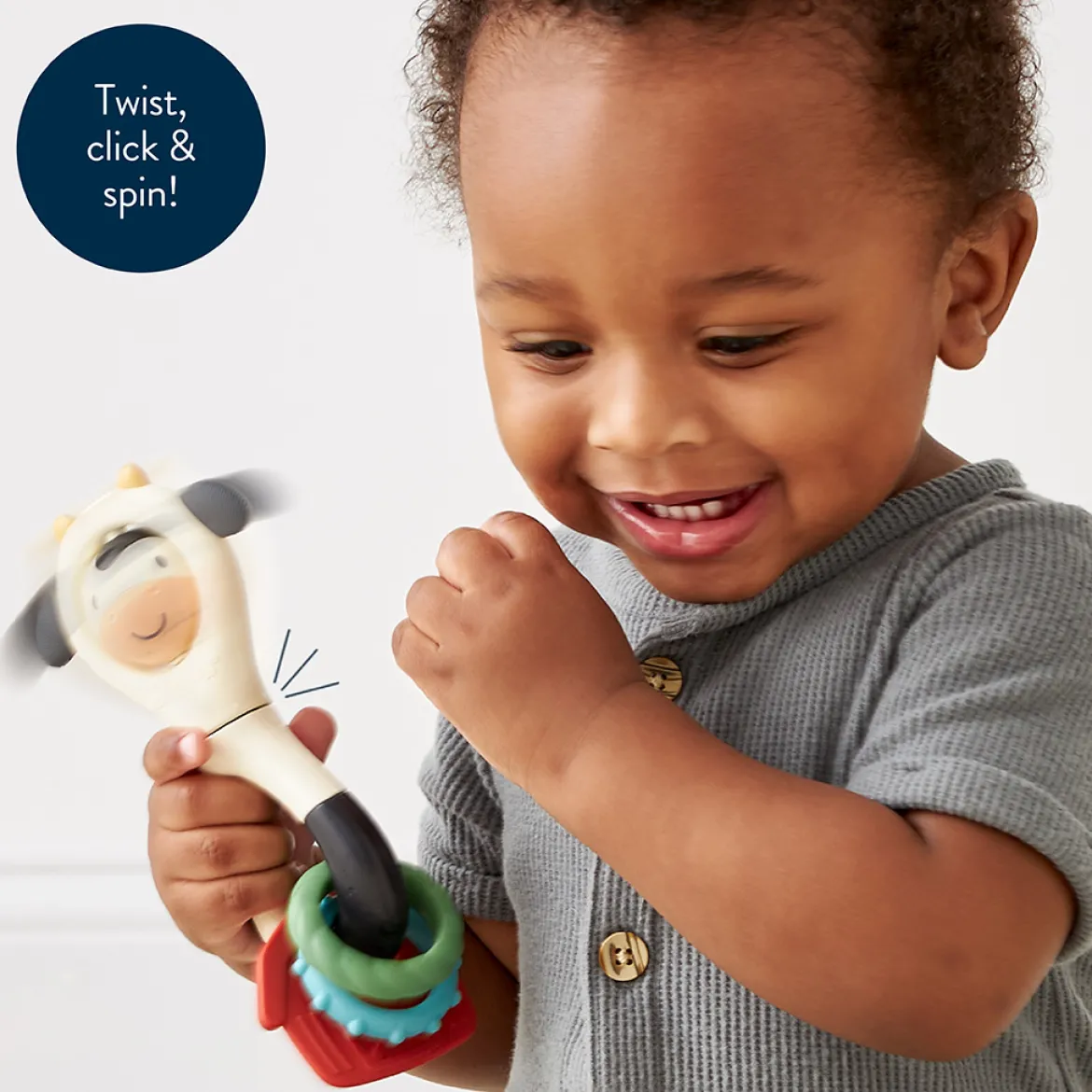 Spinner Rattle Cow
