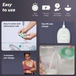 Stride Hands Free Double Electric Breast Pump