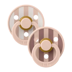 Studio Block Colour Natural Rubber Pacificier (2 Pack)